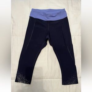 Lululemon Tight Stuff Crops Navy Size 4